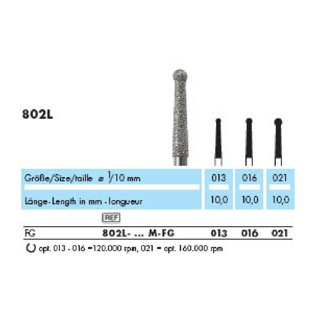Pallina a cono allungato · 802L — singola