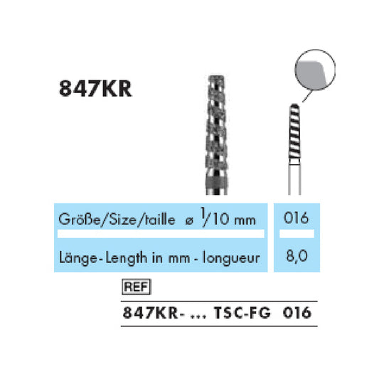 Cono, punta arrotondata, Turbo · 847KRT