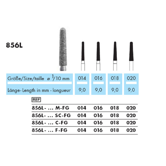 Cono, lungo, rotondo · 856L — singola